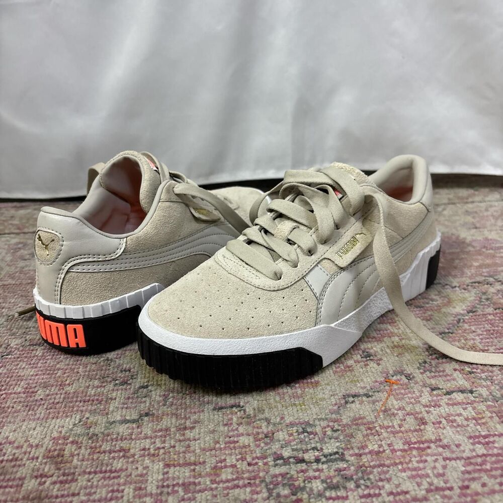 Puma Women's Cream and White Trainers